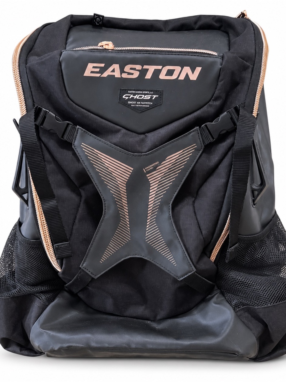 Easton Ghost NX Fastpitch Softball Backpack Black Rose Gold